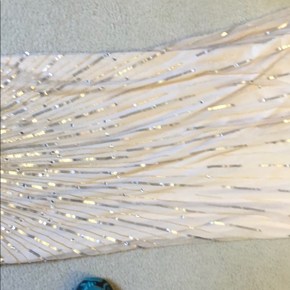 Aidan Mattix champagne sequin dress - Picture 6 of 10